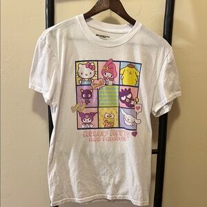 Hello Kitty Pink and White Short Sleeve Tee